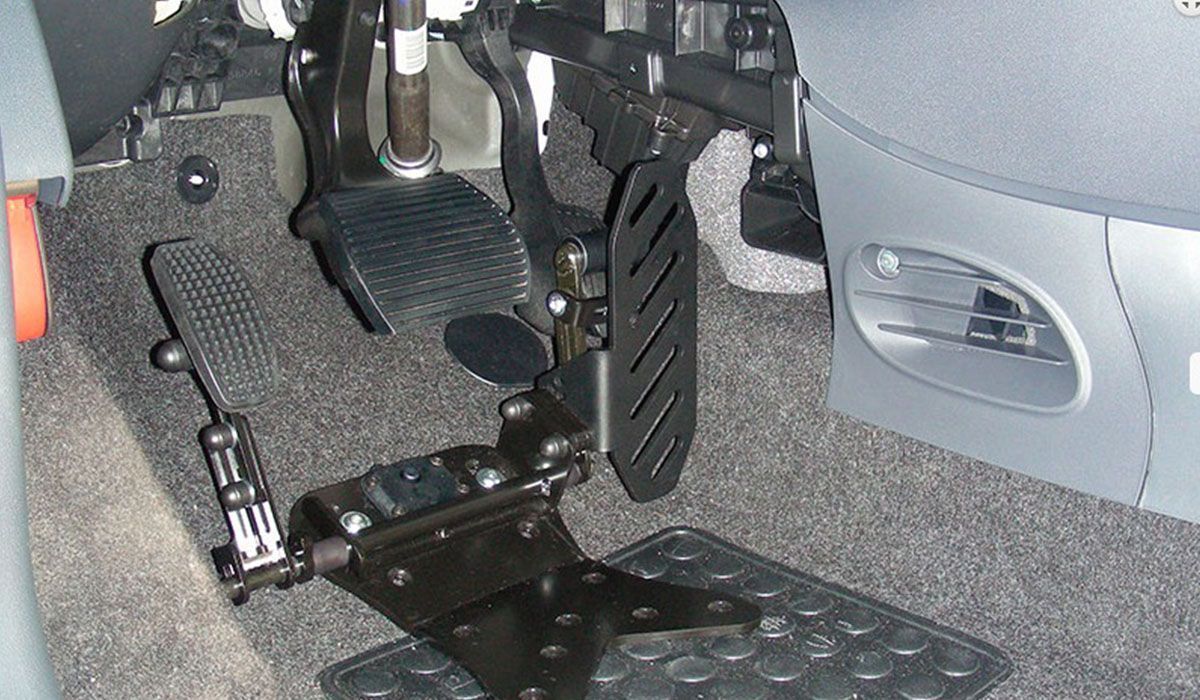 Pedal acelerador lado izquierdo reversible fijado al suelo D908PS | Guidosimplex